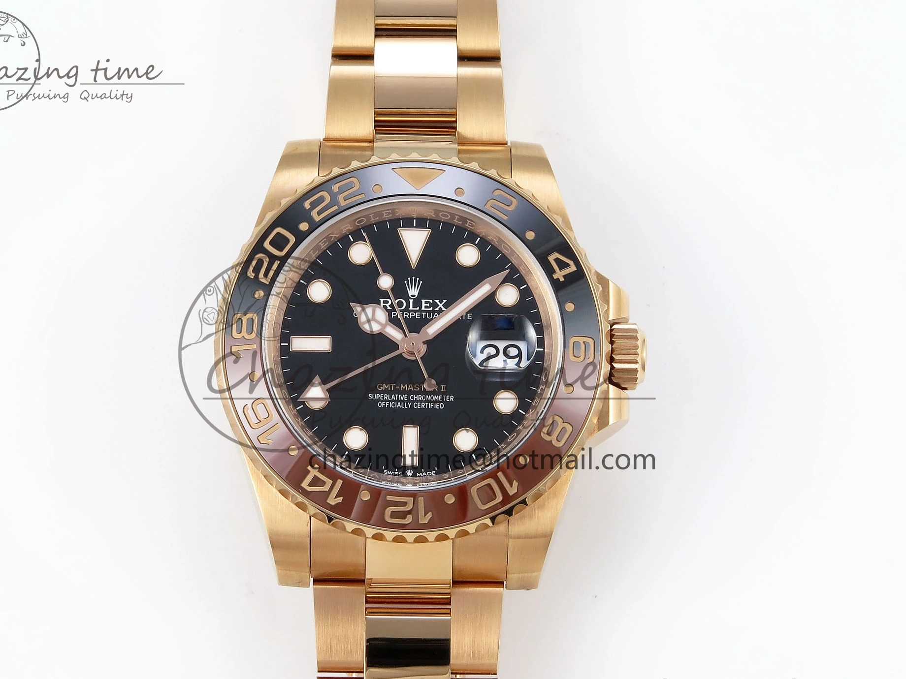 0103 Refined GMT-Master II 126715 CHNR Black Brown Ceramic Clean Factory 1:1 Best Edition on RG Bracelet DD 1715